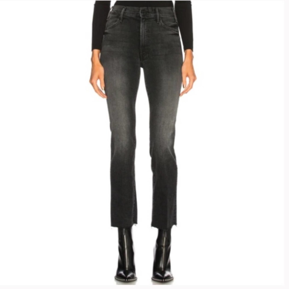 Mother Hustler Ankle Flared Jeans In Cat Got Your Tongue 23